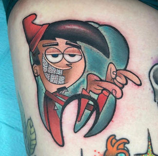 chip skylark fairly odd parents cartoon network tattoo