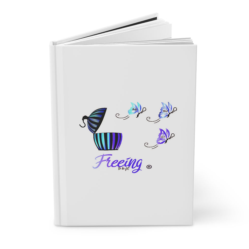 Thumbnail: Butterfly Freedom Hardcover Journal — 'Freeing' Inspirational Notebook
