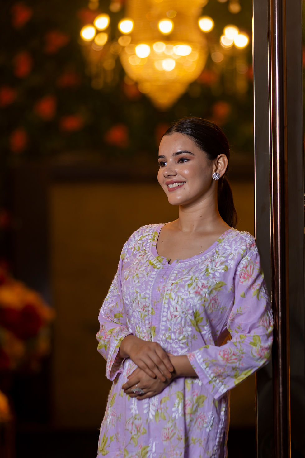 Thumbnail: Chikankari Kurti Set Mal Print code-FE144