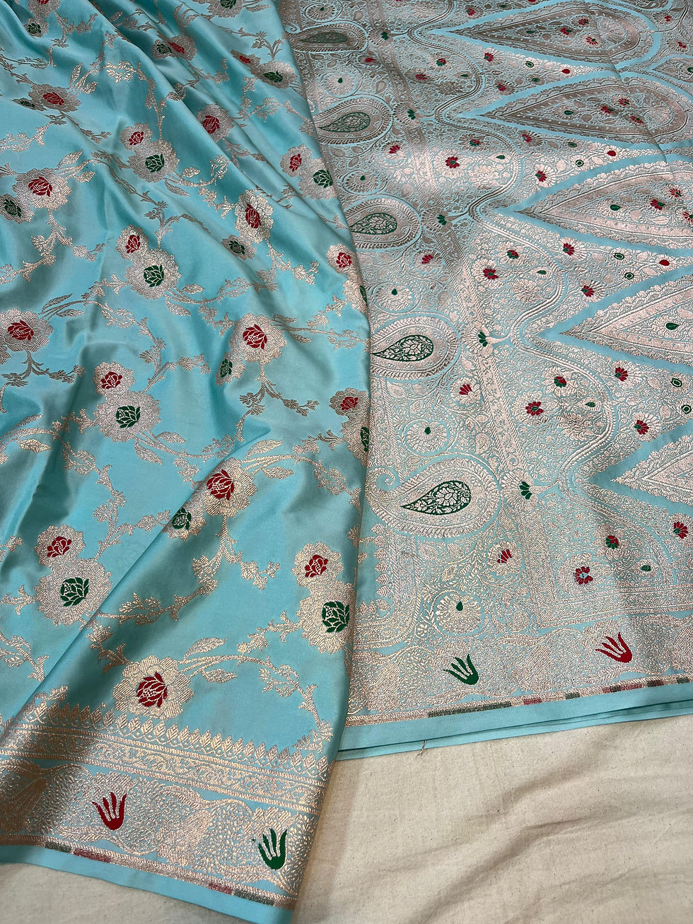 Thumbnail: Banarasi Mashru Katan Silk Code-BSA109