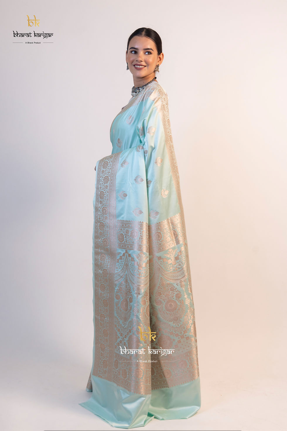 Thumbnail: Banarasi Mashru Katan Silk Code-THE140