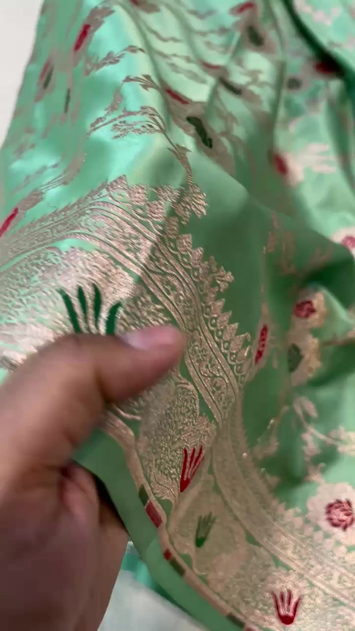 Thumbnail: Banarasi Mashru Katan Silk Code-BSA109