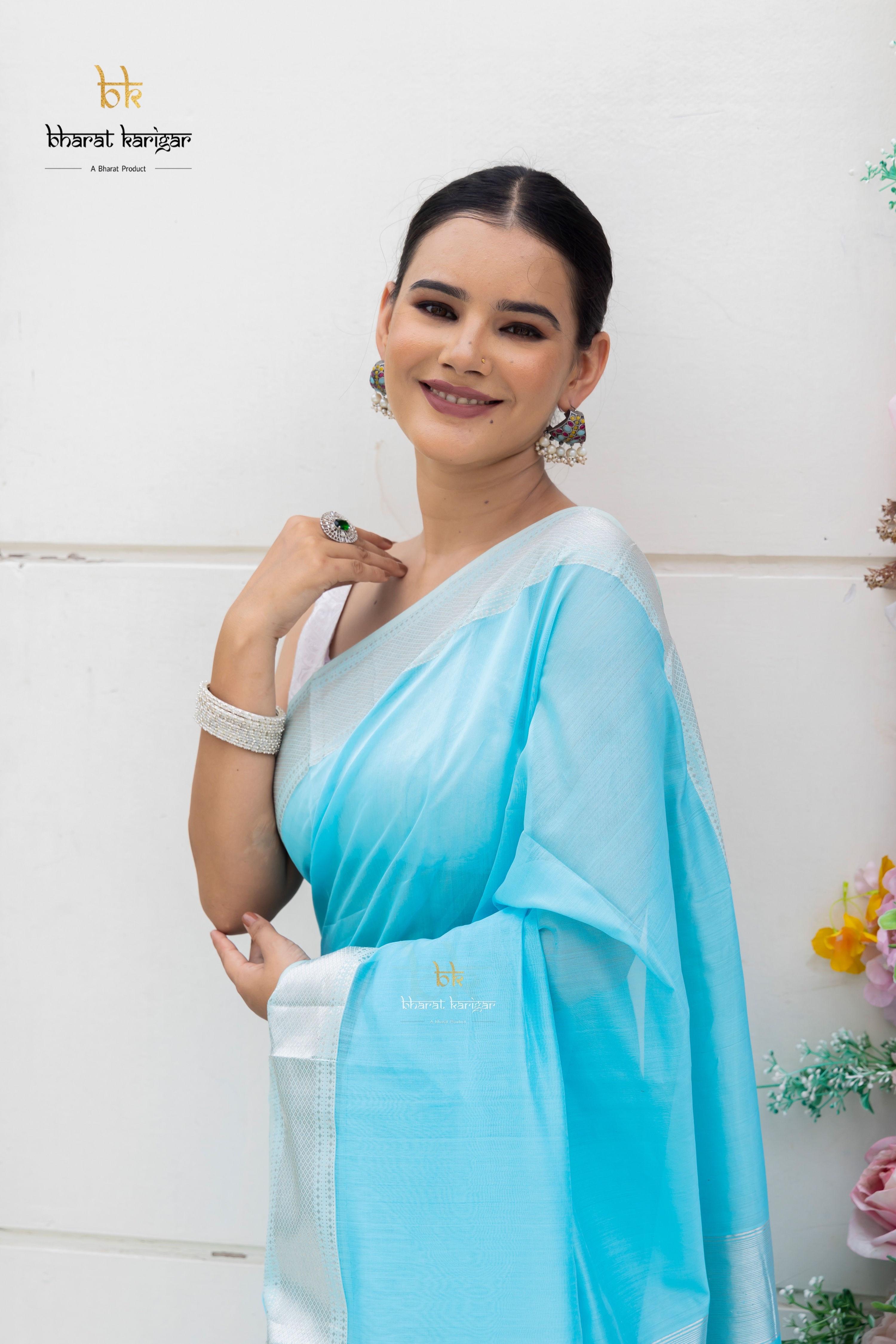 Maheshwari handloom Saree -Product code-TE105