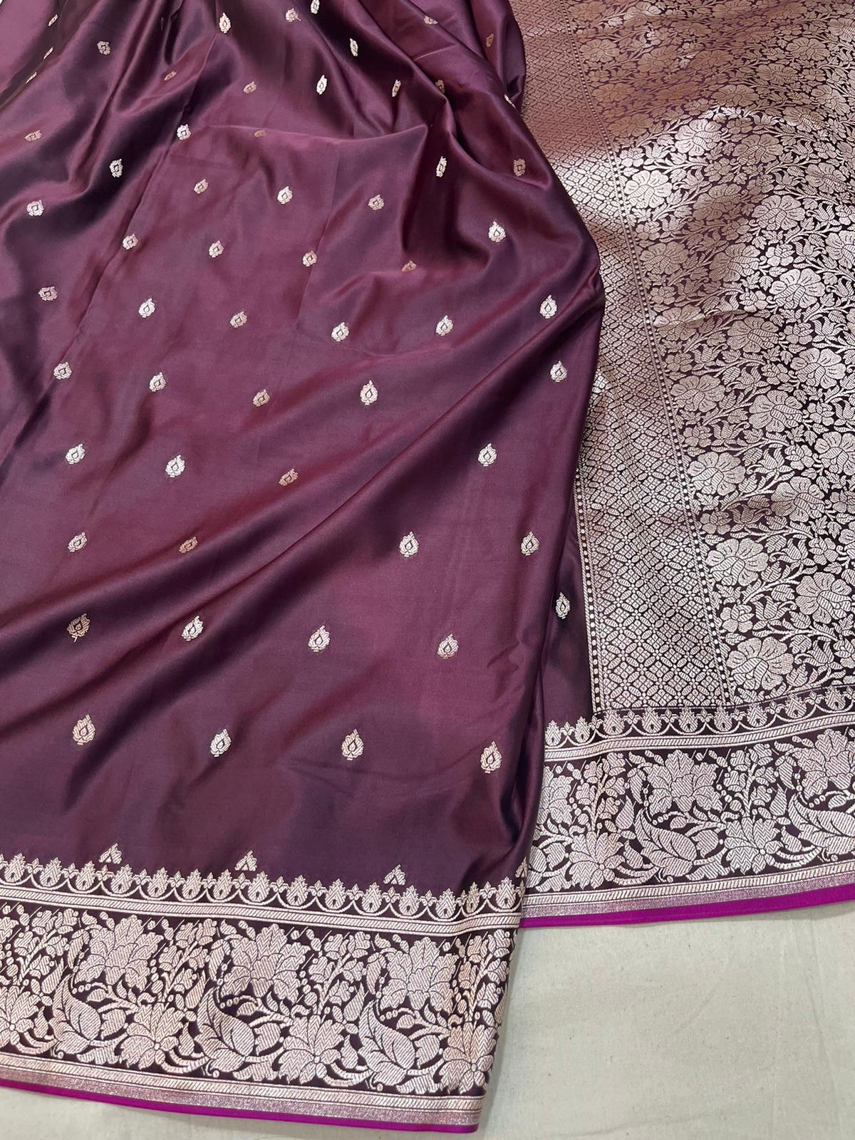 Banarasi Mashru Katan Silk Code-BSA173