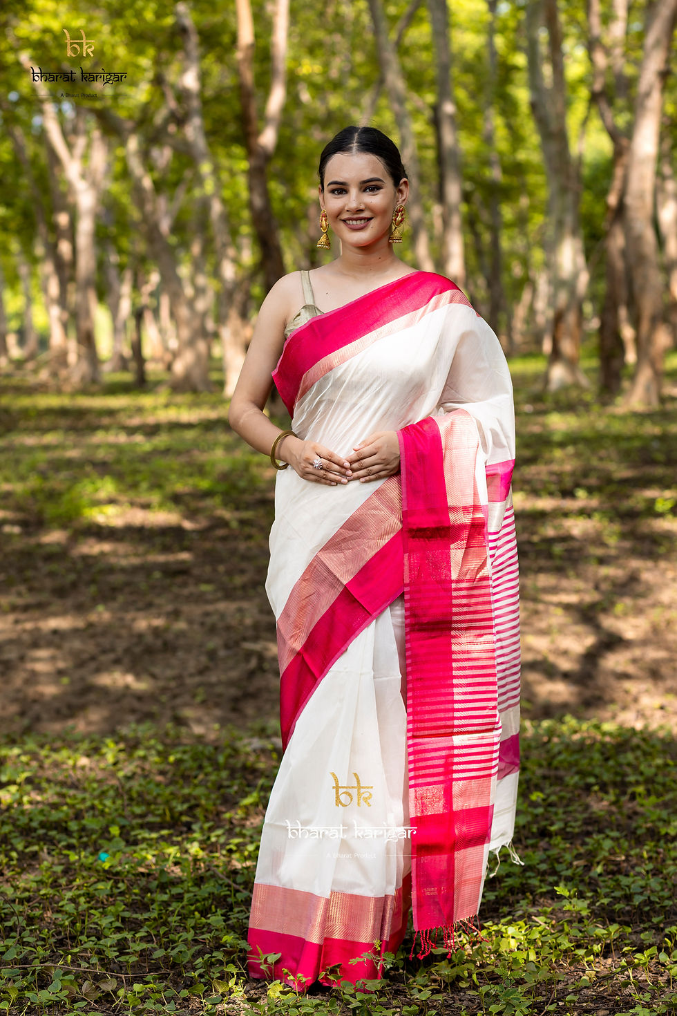 Thumbnail: Maheshwari handloom Saree(Product code-SE147)