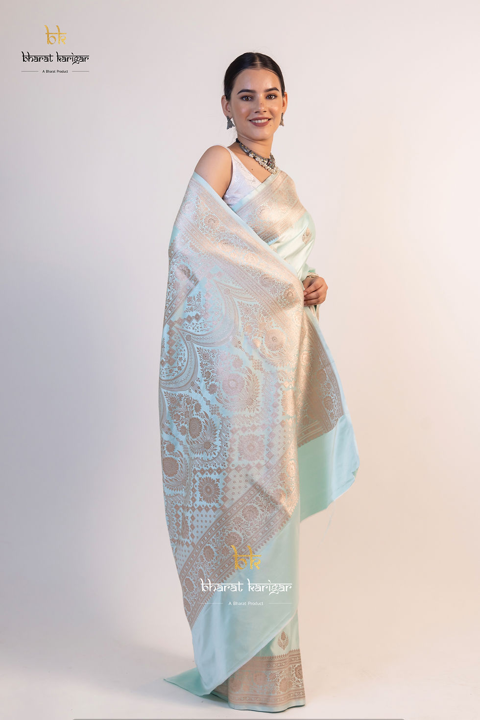 Thumbnail: Banarasi Mashru Katan Silk Code-THE140