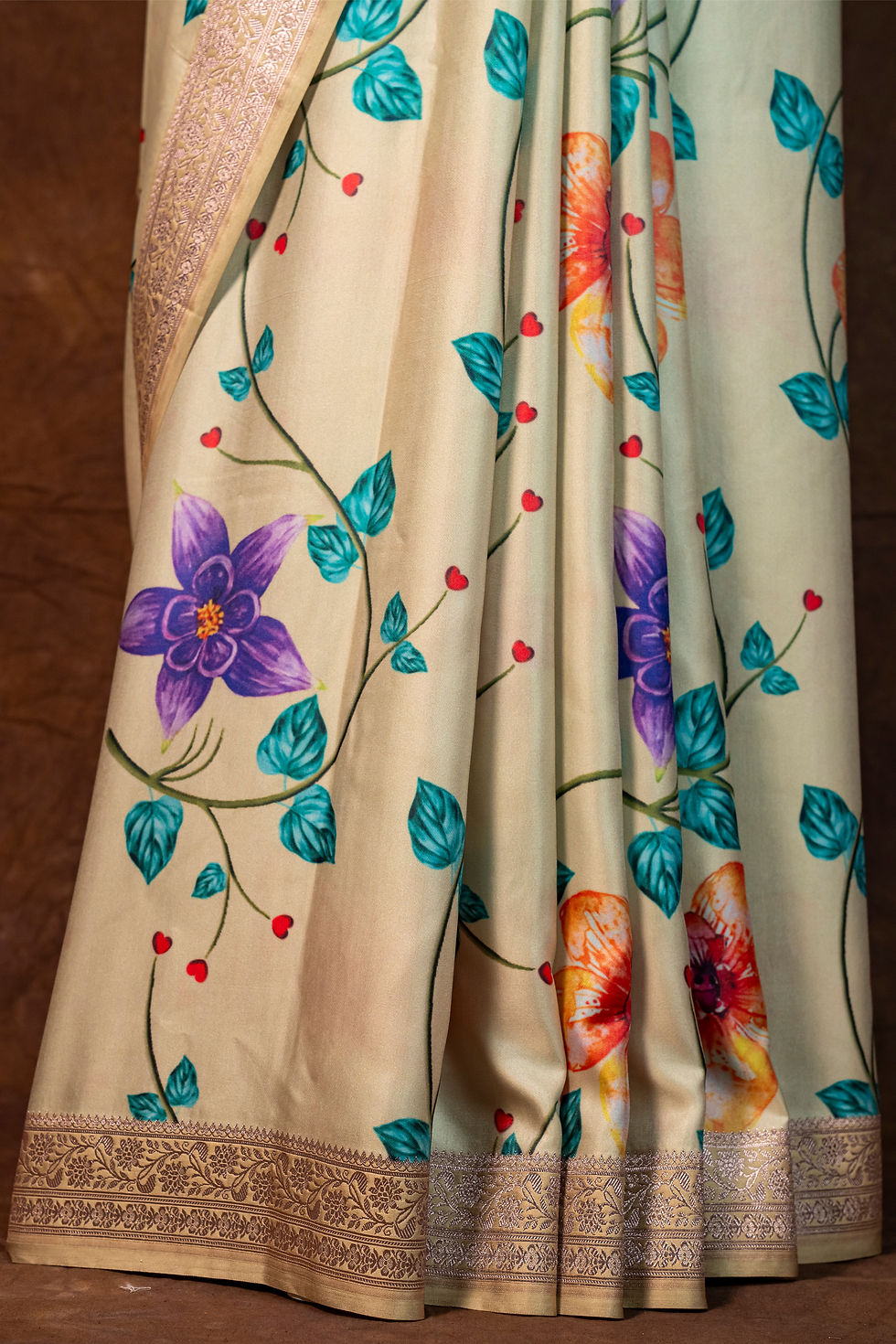 Thumbnail: Banarasi Mashru Katan Silk Code-BYA1912