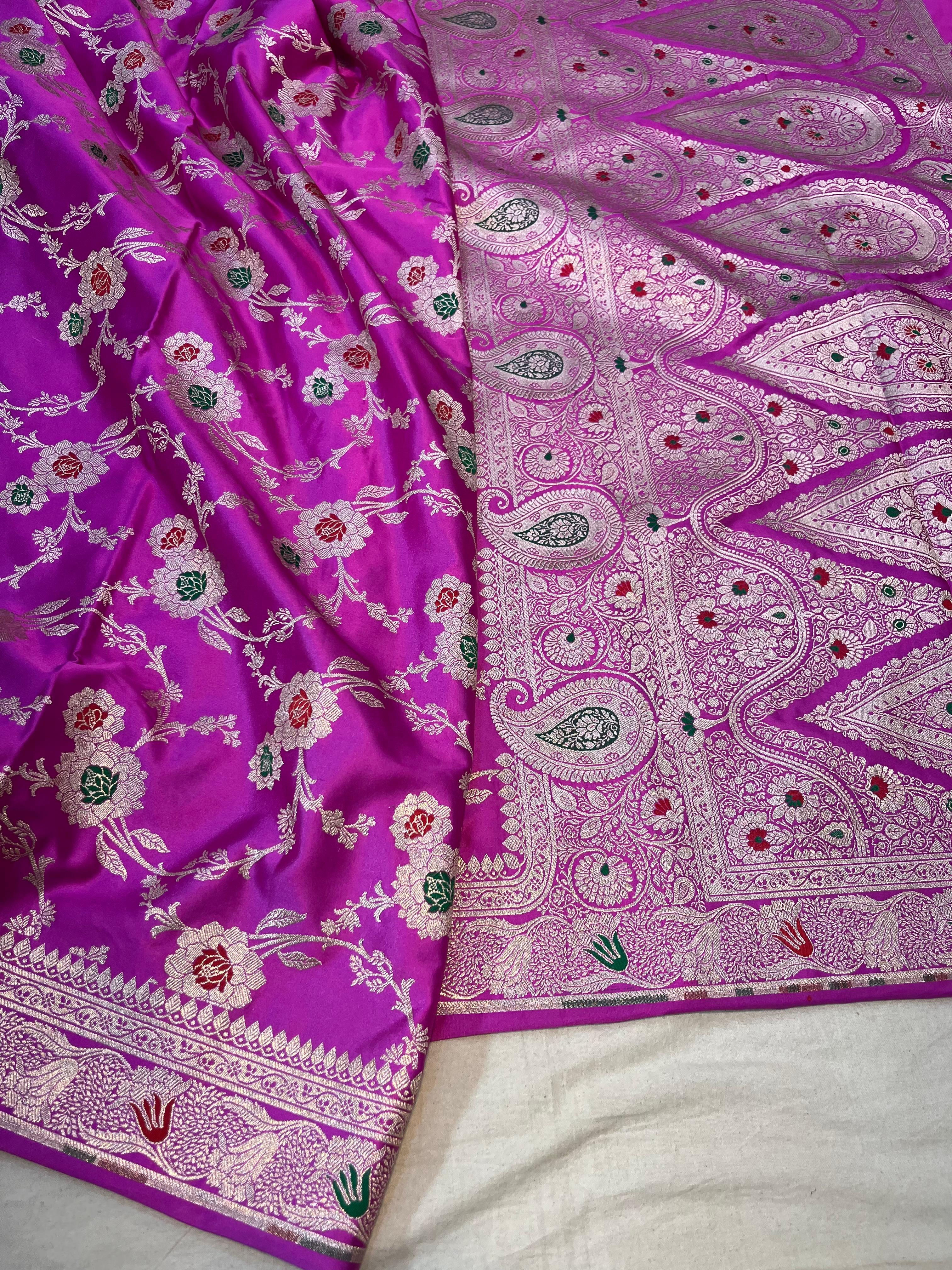 Banarasi Mashru Katan Silk Code-BSA106