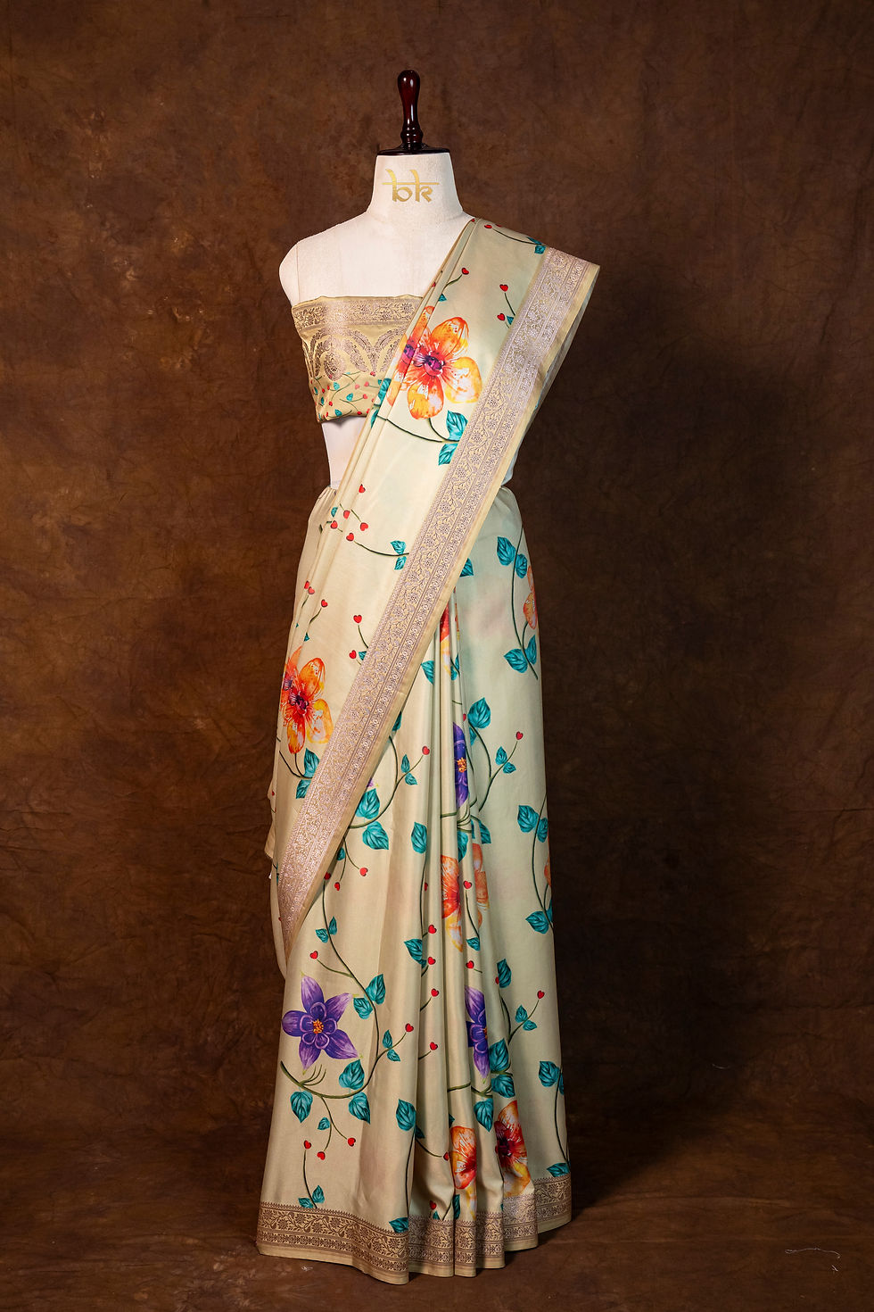 Thumbnail: Banarasi Mashru Katan Silk Code-BYA1912