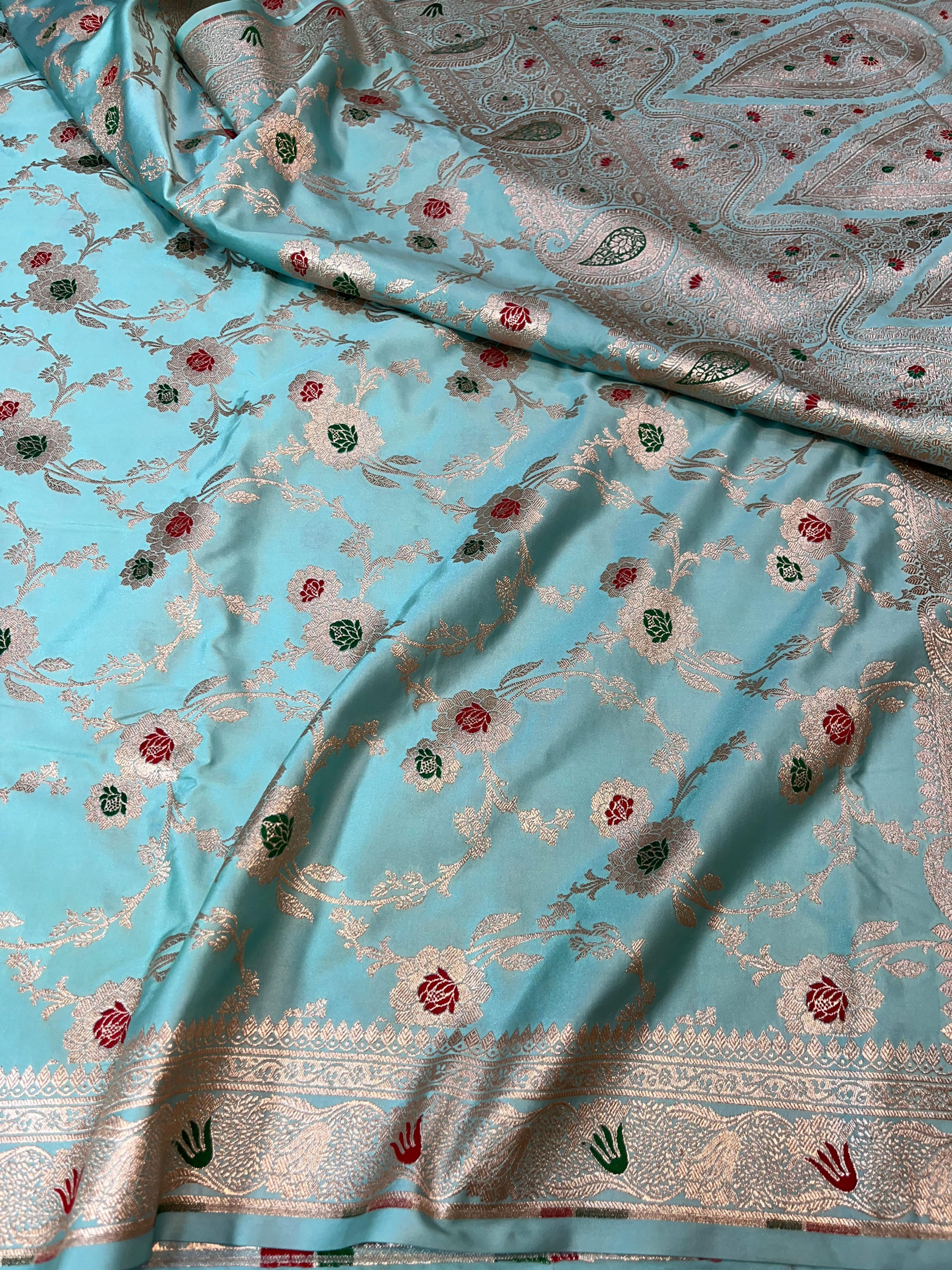 Banarasi mashru handloom Silk code-BSA109