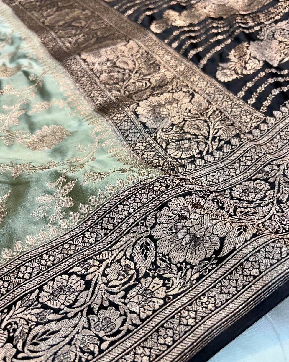 Thumbnail: Banarasi mashru handloom Silk code-BTH207