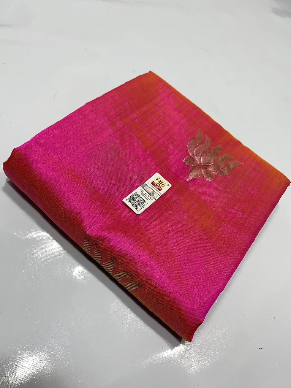 Thumbnail: Chanderi Handloom Pattu Soft Silk Saree – Code FRI49