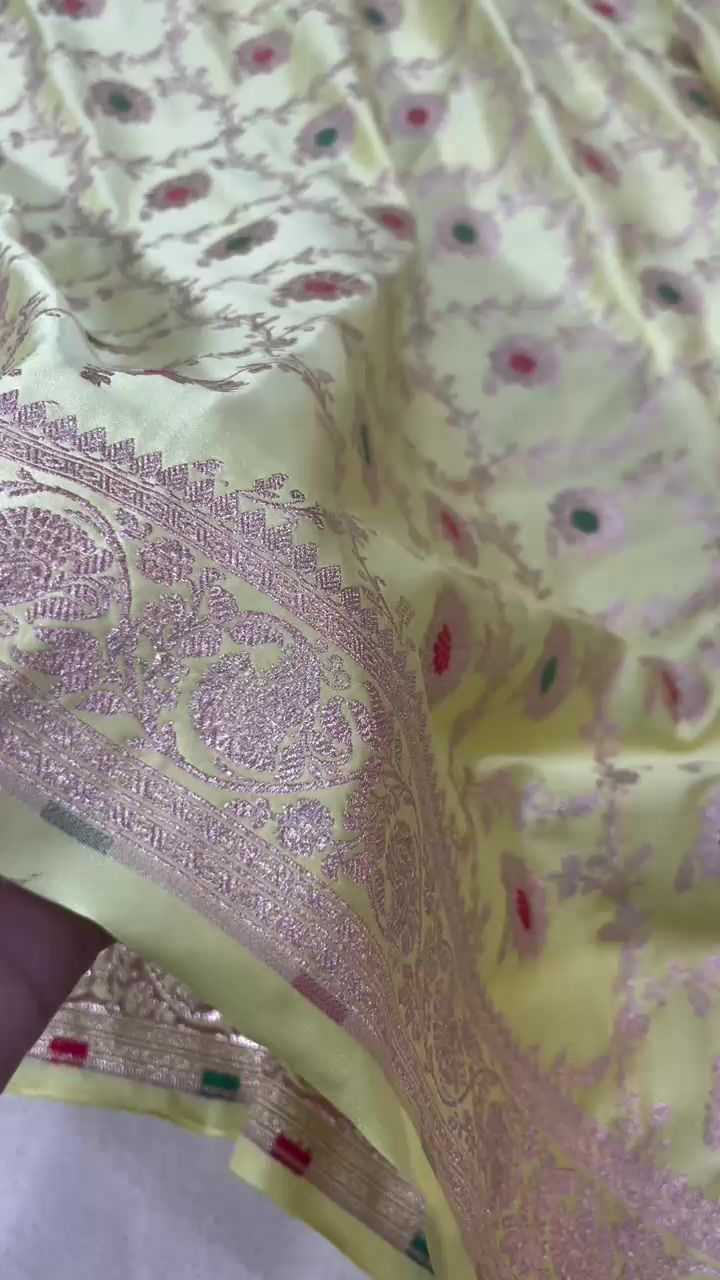 Thumbnail: Banarasi Mashru Katan Silk Code-BSA105
