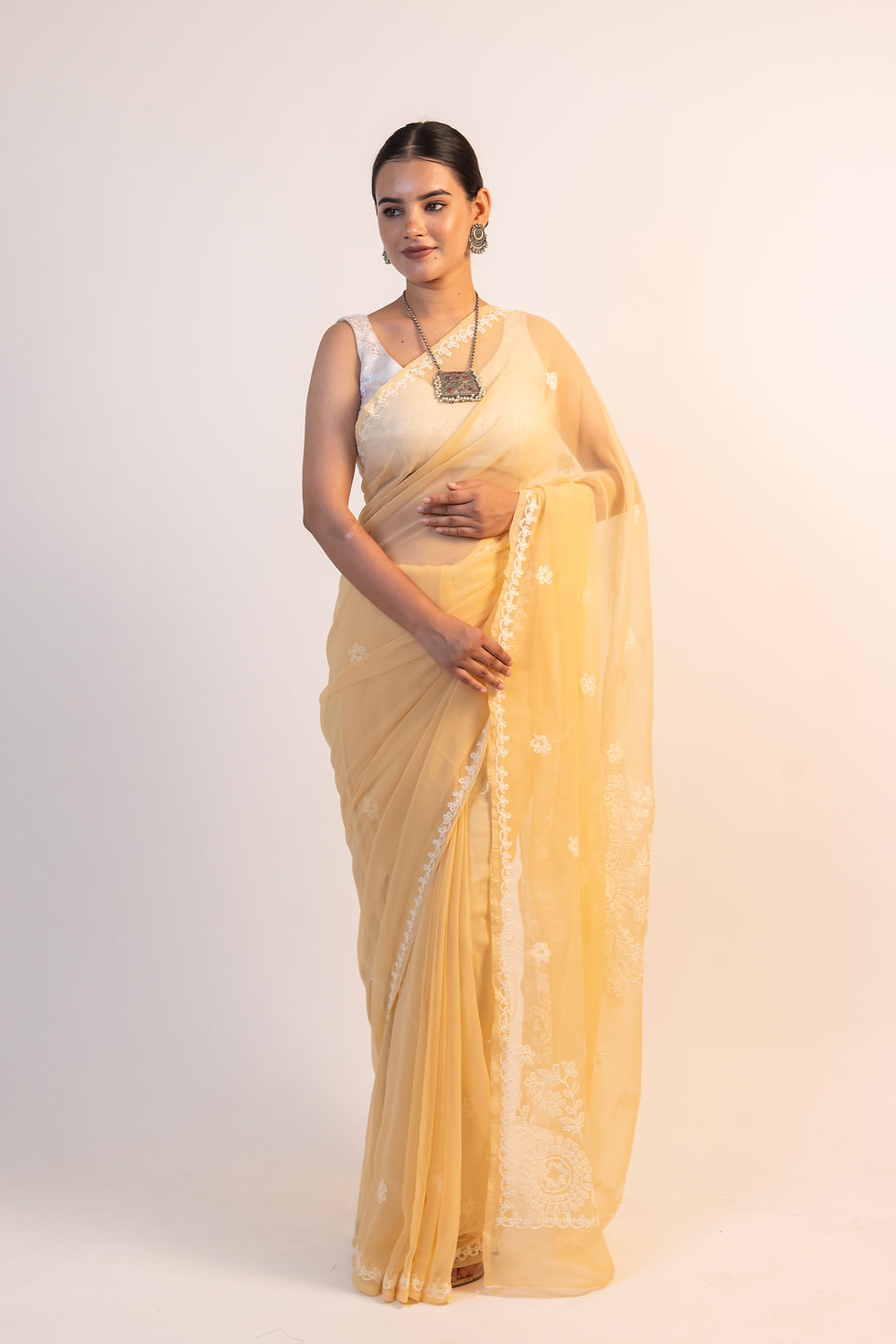 Thumbnail: Chikankari Saree code-SE121