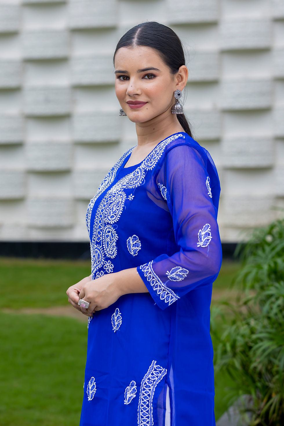 Thumbnail: Chikankari Kurti Chiffon with Inner code-SE172