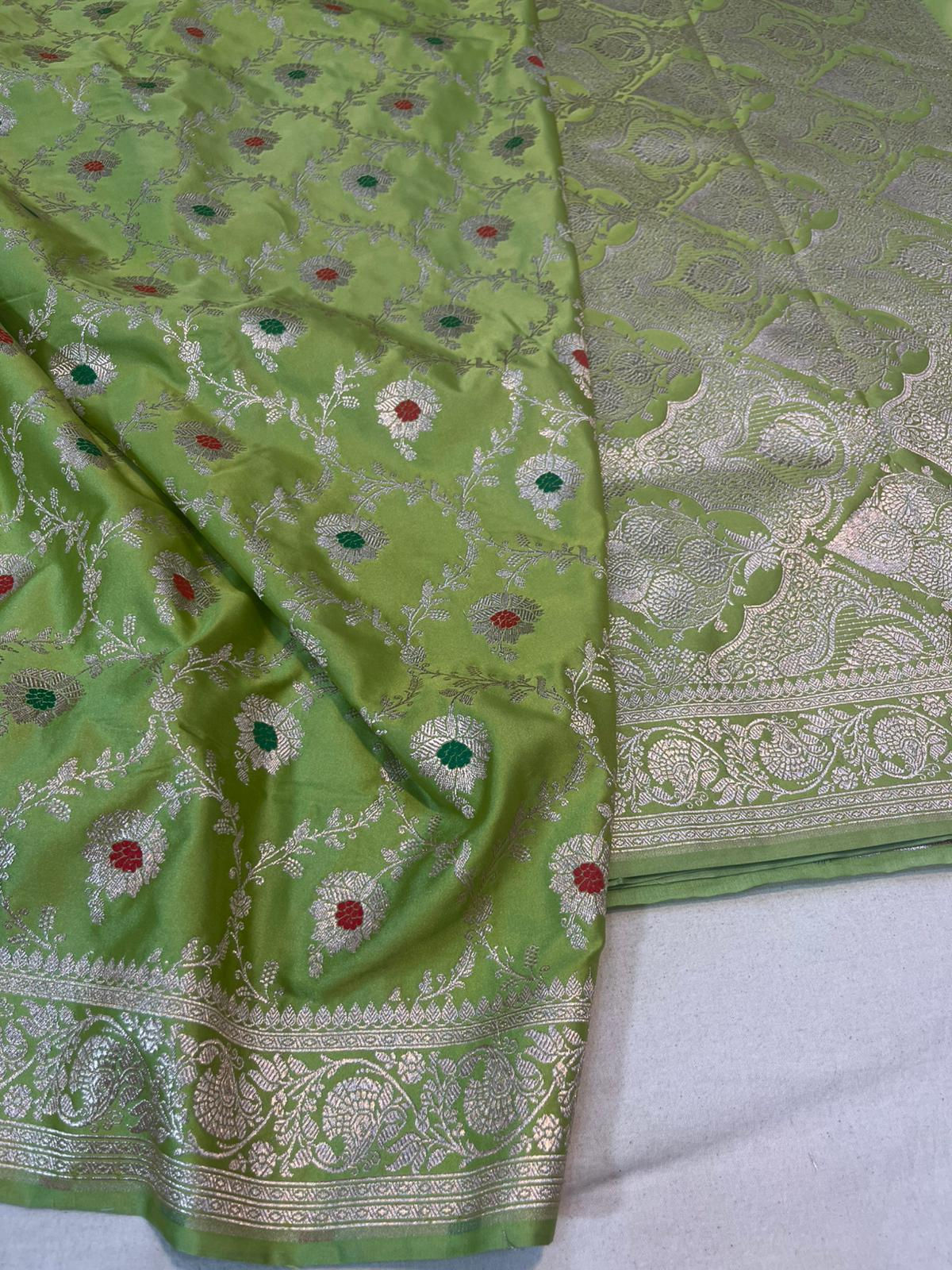 Banarasi Mashru Katan Silk Code-BSA100