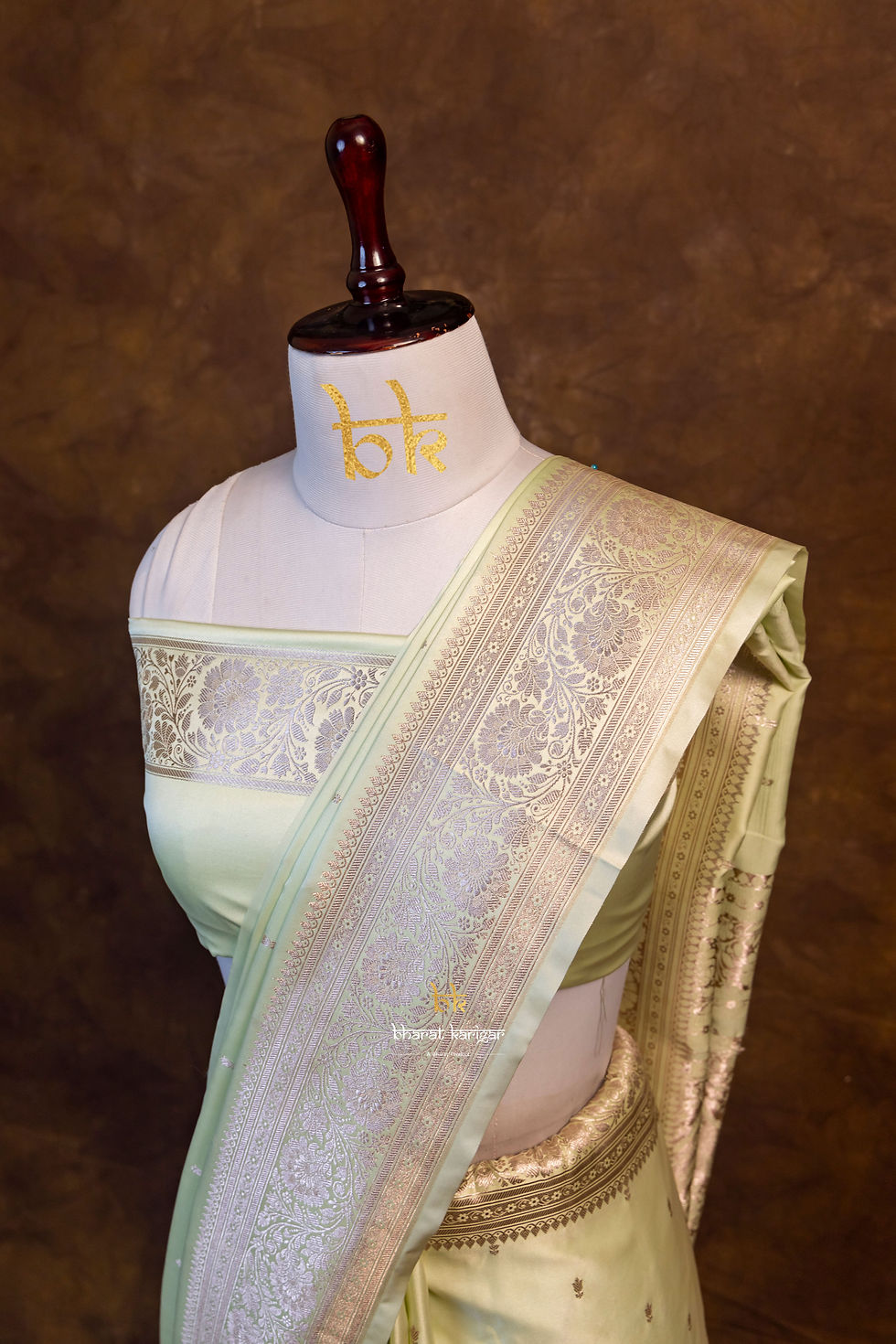 Thumbnail: Banarasi Mashru Katan Silk Code-THE133