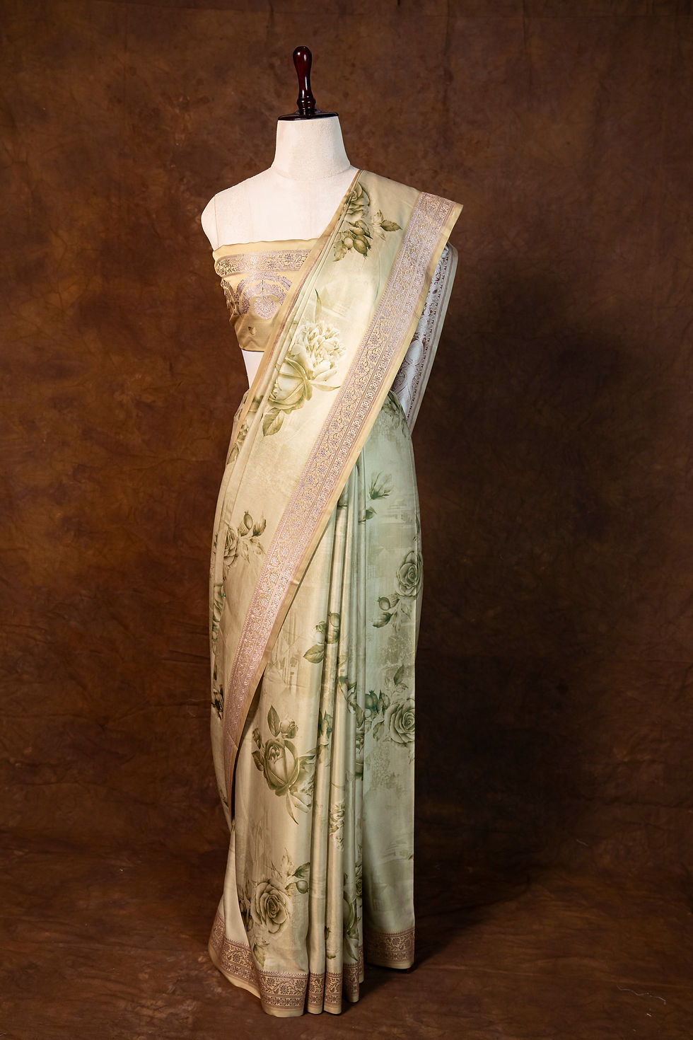 Thumbnail: Banarasi Mashru Katan Silk Code-BYA191̉