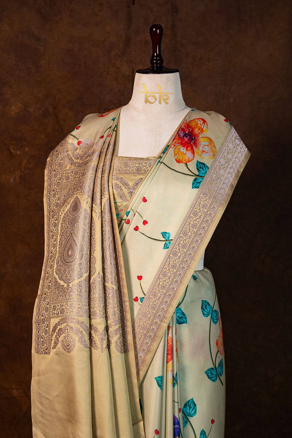 Thumbnail: Banarasi Mashru Katan Silk Code-BYA1912