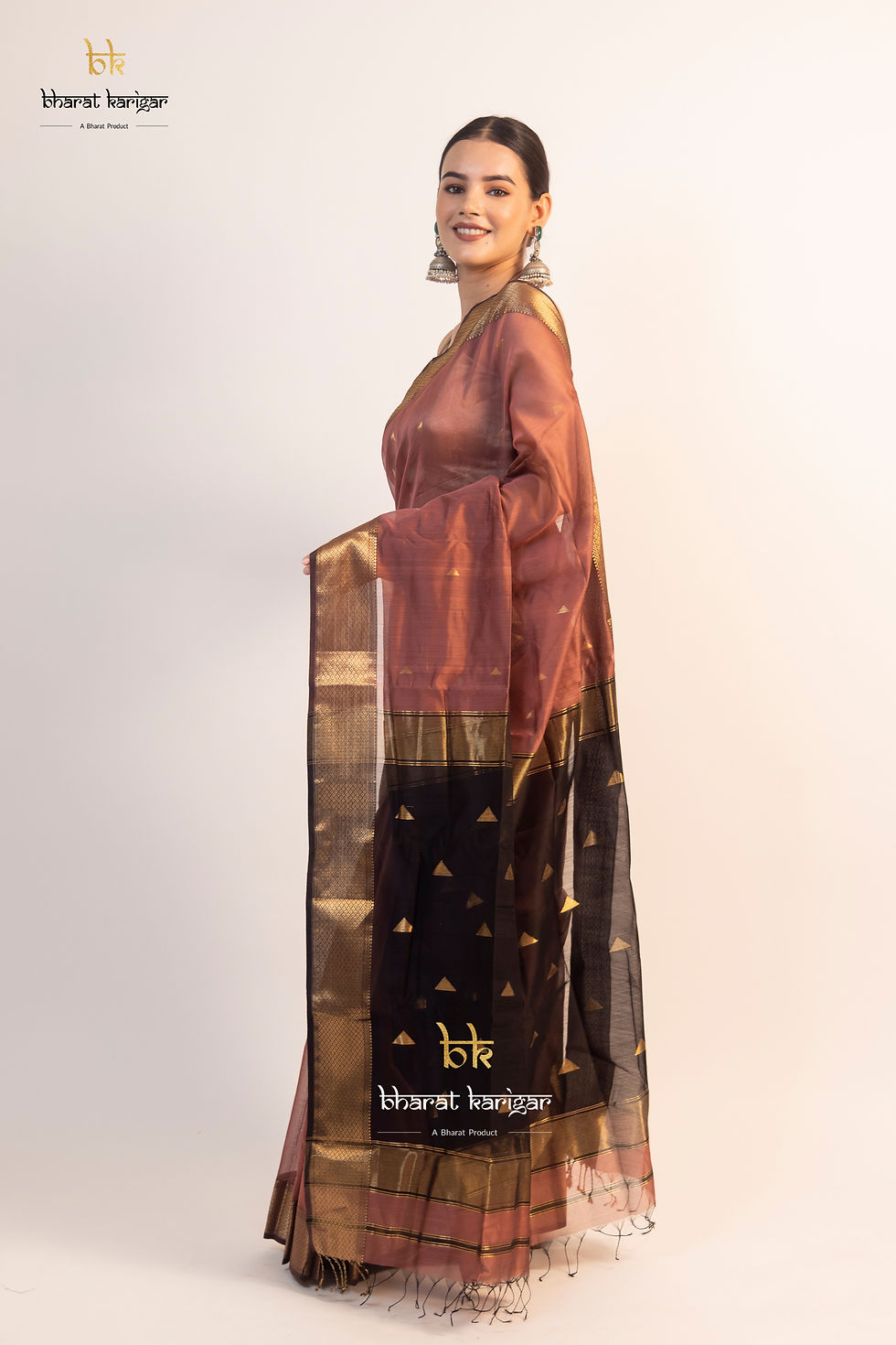 Thumbnail: Maheshwari handloom Saree(Product code-SE128)