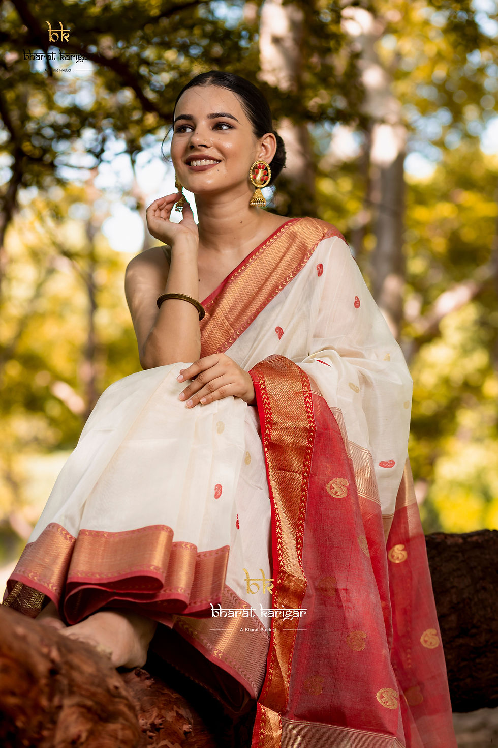 Thumbnail: Maheshwari handloom Saree(Product code-SE151)