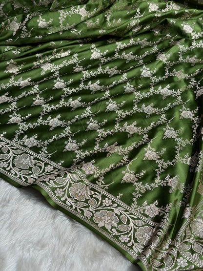 Thumbnail: Banarasi mashru handloom Silk code-MTH1947