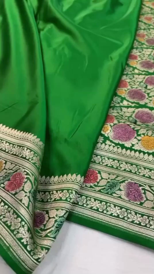 Thumbnail: Banarasi meenakari mashru handloom Silk code-BMSAPMO102136