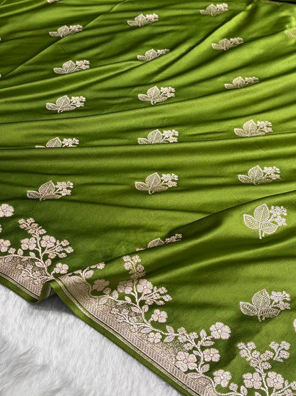 Thumbnail: Banarasi Mashru Katan Silk Code-MTH1900