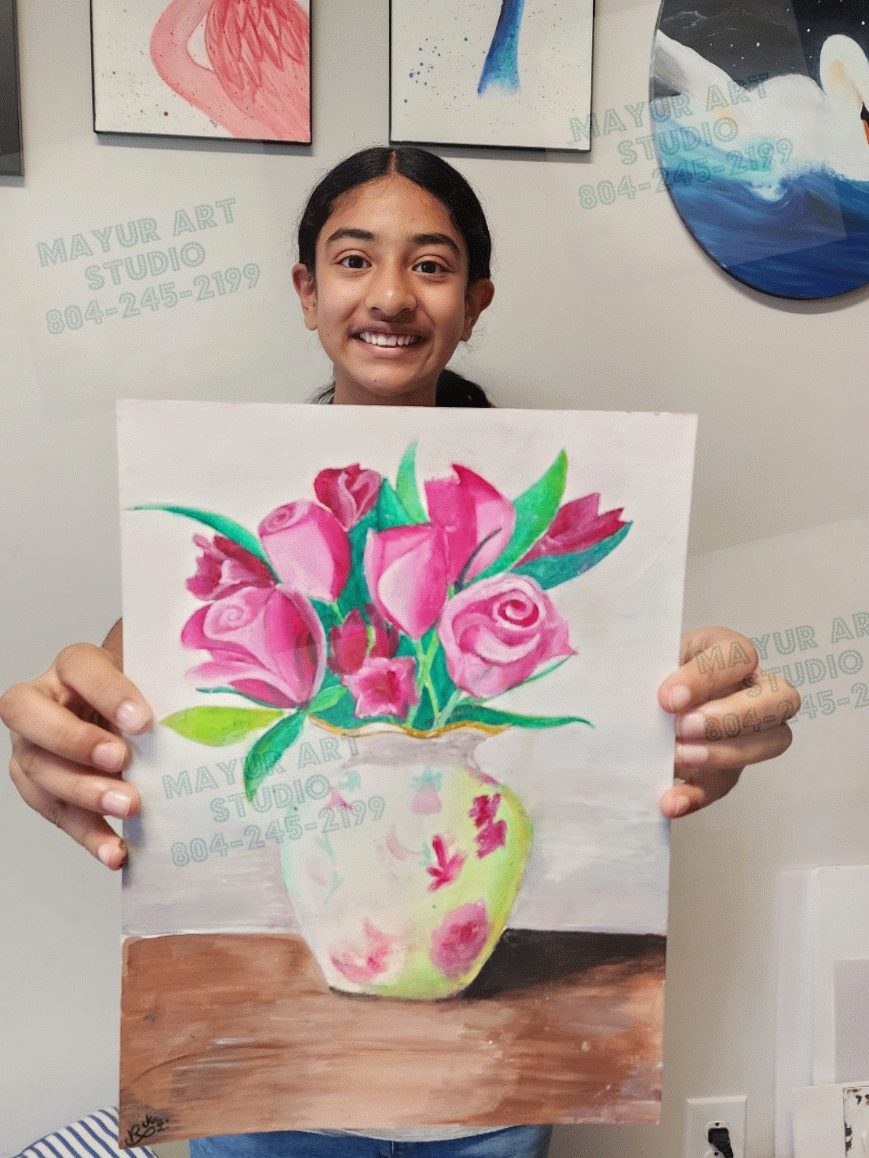 Ceramic flower vase