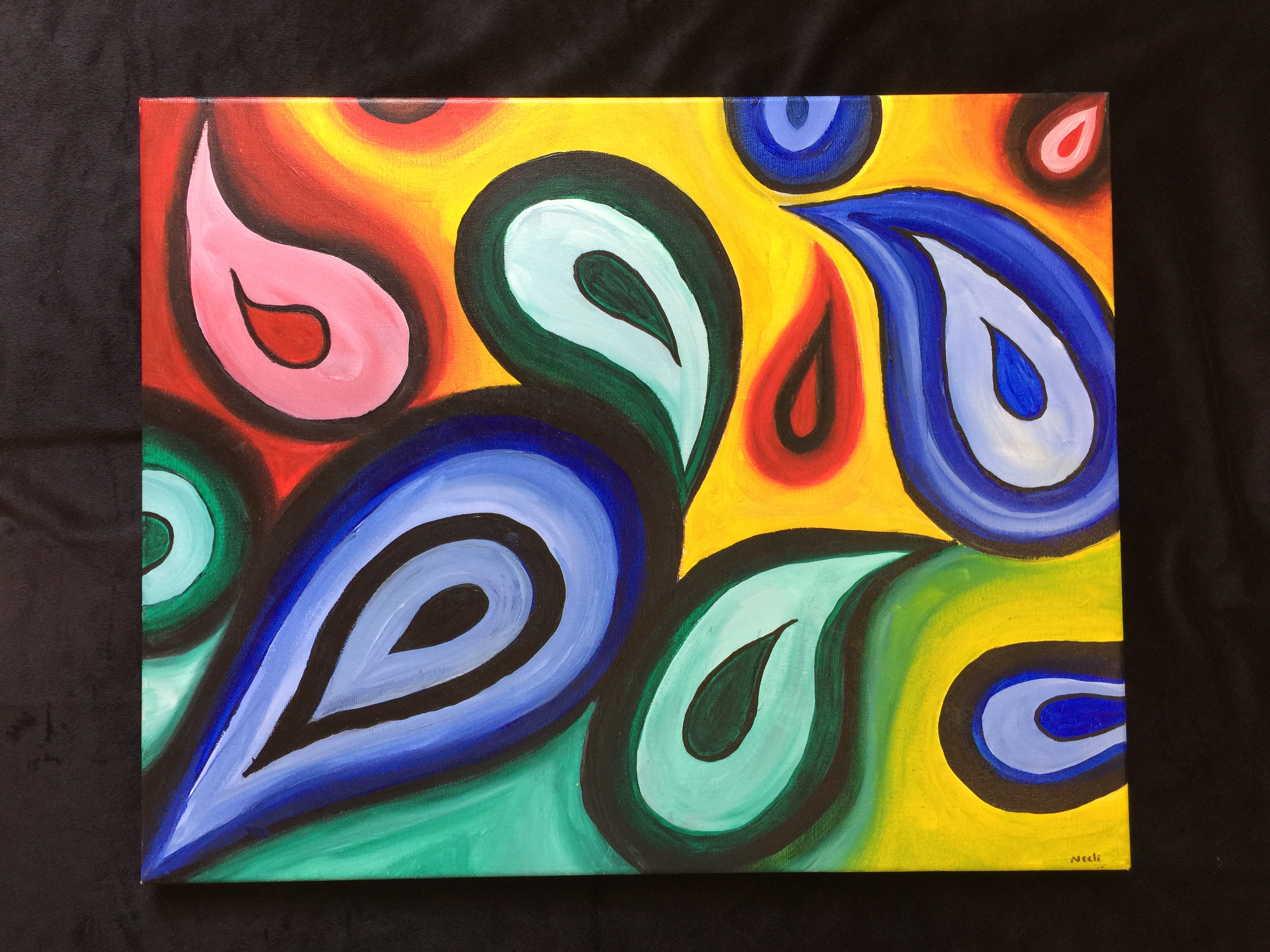 Abstract raindrops