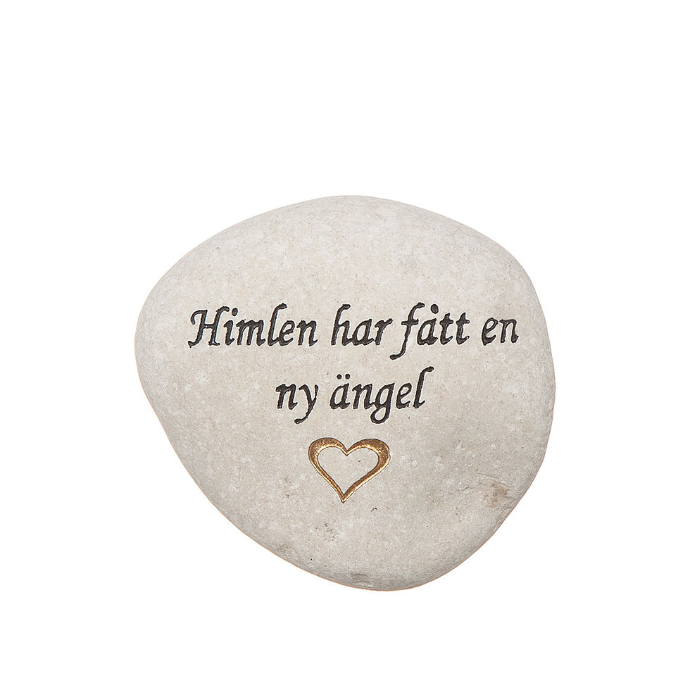 Miniatyrbild: Stenar med text 8 cm - 5 olika texter