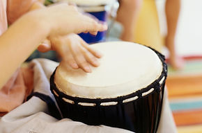 Playing Hand Drum