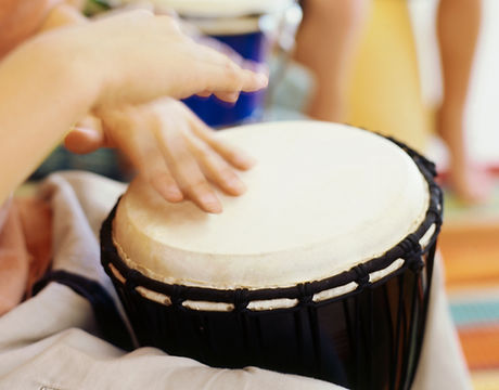 Children Playing Bongo Drums