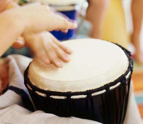 Children Playing Bongo Drums