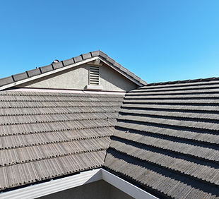 Drone roof inspection photo showing shingle detail