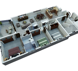 Matterport dollhouse view of a residential property