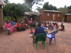 A meeting with a VSLA group