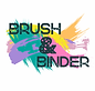 Brush&Binder Logo with Paintbrush strokes