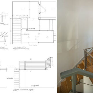 glass stairs in house