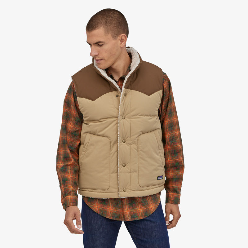 サムネイル： Patagonia リバーシブル・ビビー・ダウン・ベスト（CSCカラー）