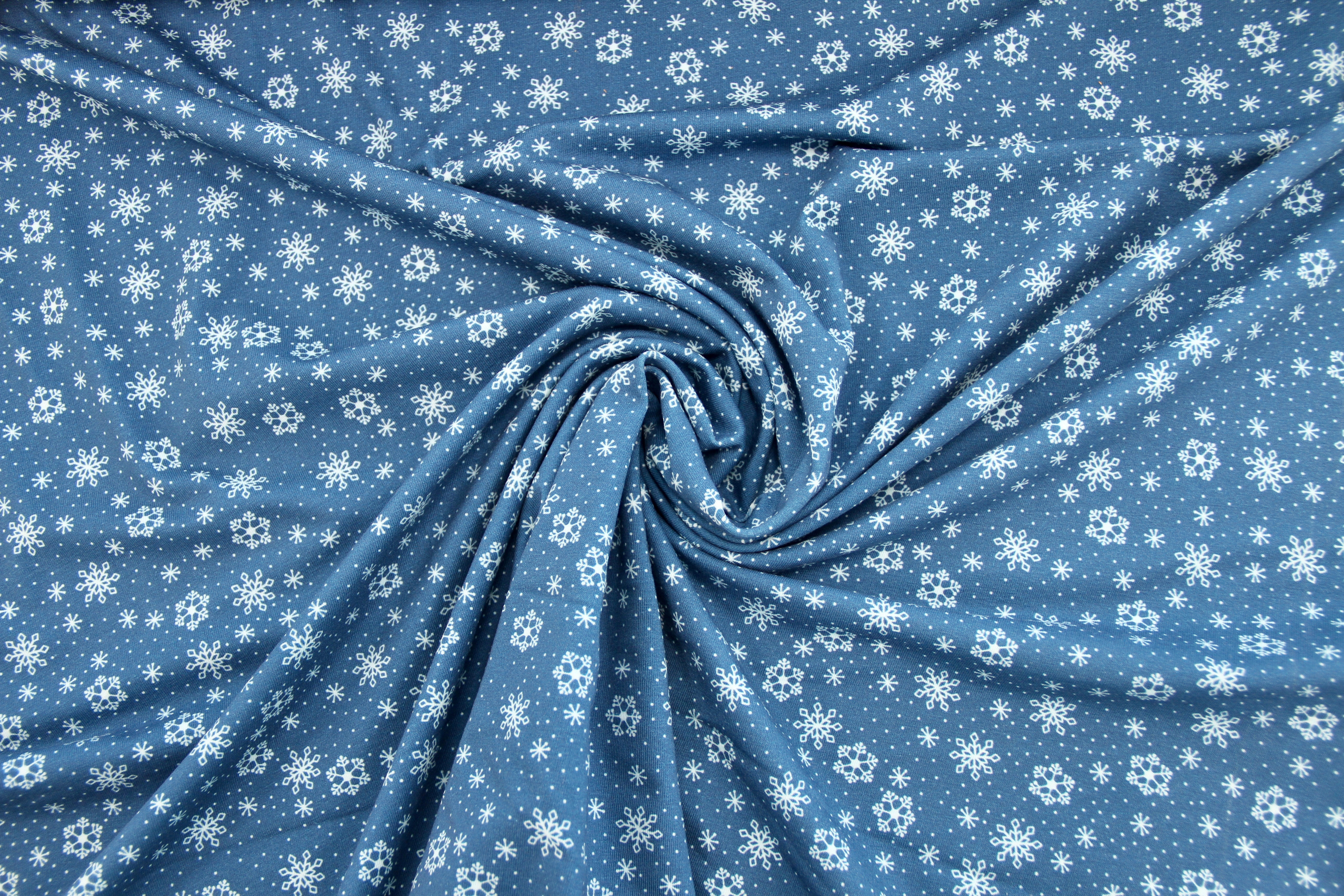 Cotton Jersey - Winter Night - 1/2 metre