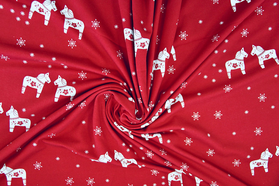 Thumbnail: Cotton Jersey - Christmas Eve - 1/2 metre