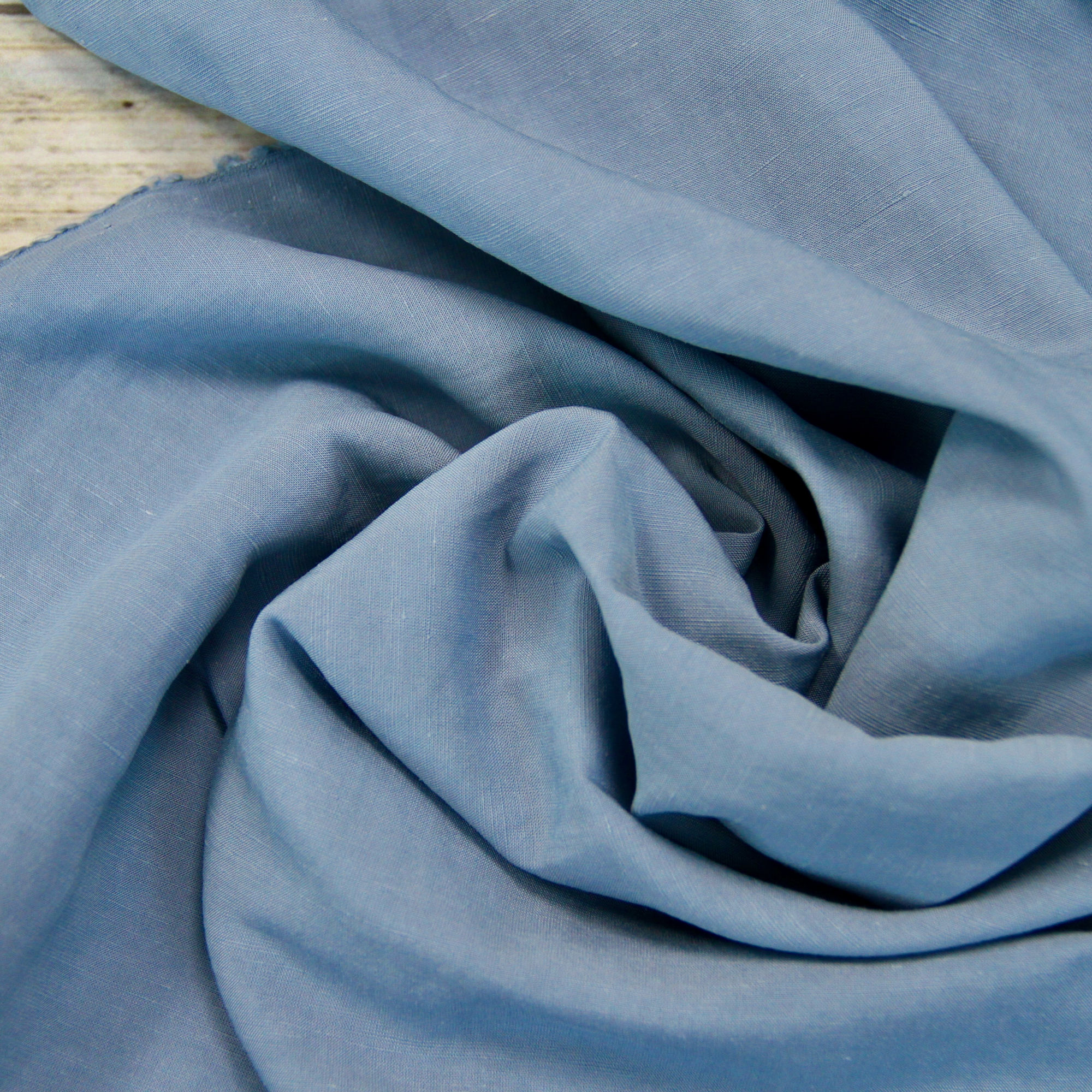 Viscose Linen - Dusty Blue - 1/2 metre