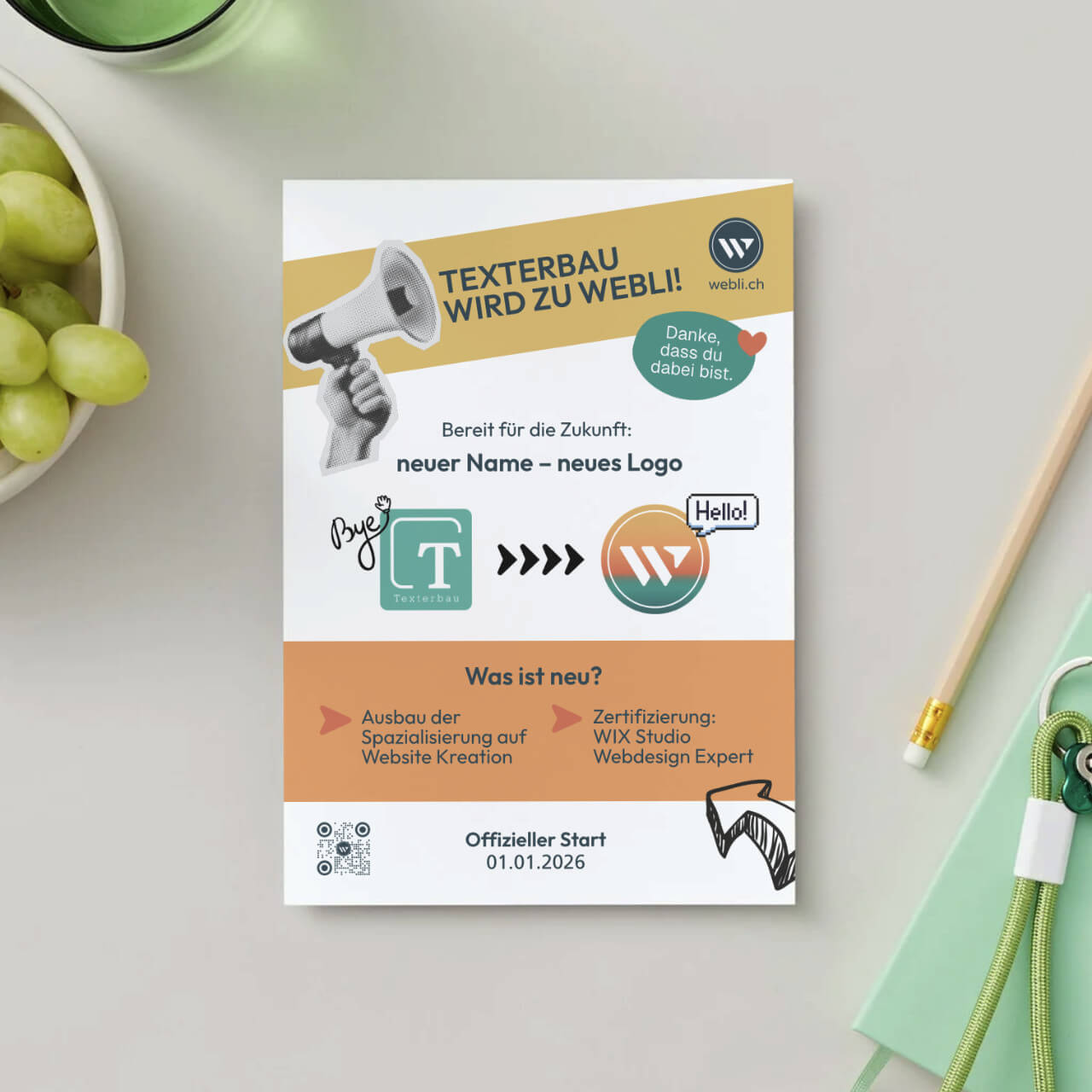Flyer Rebranding webli.ch