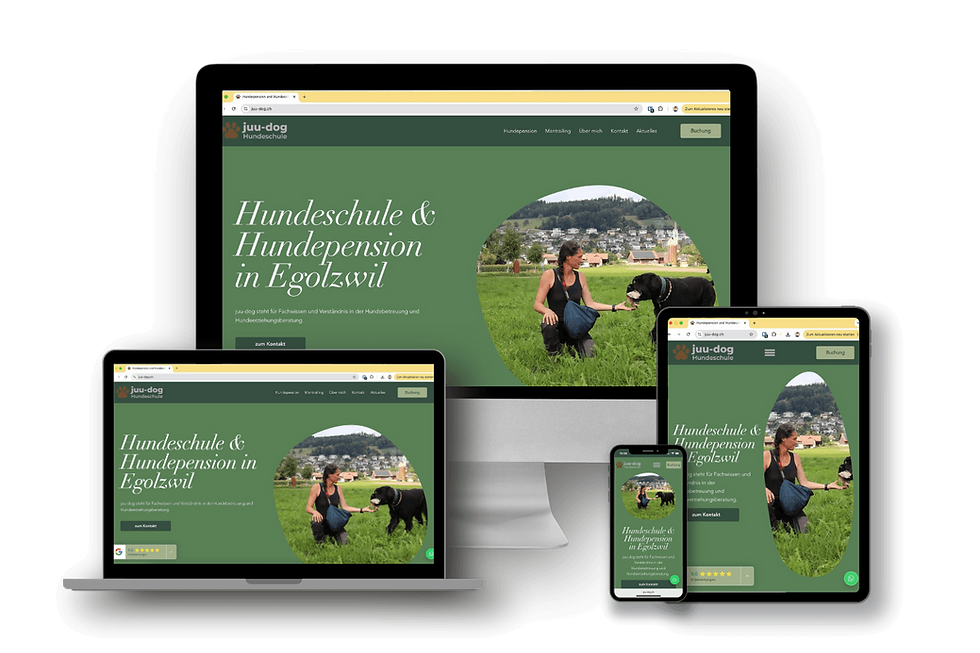 Website-Design für juu-dog.ch