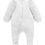 Thumbnail: Purebaby zip Growsuits in plain white