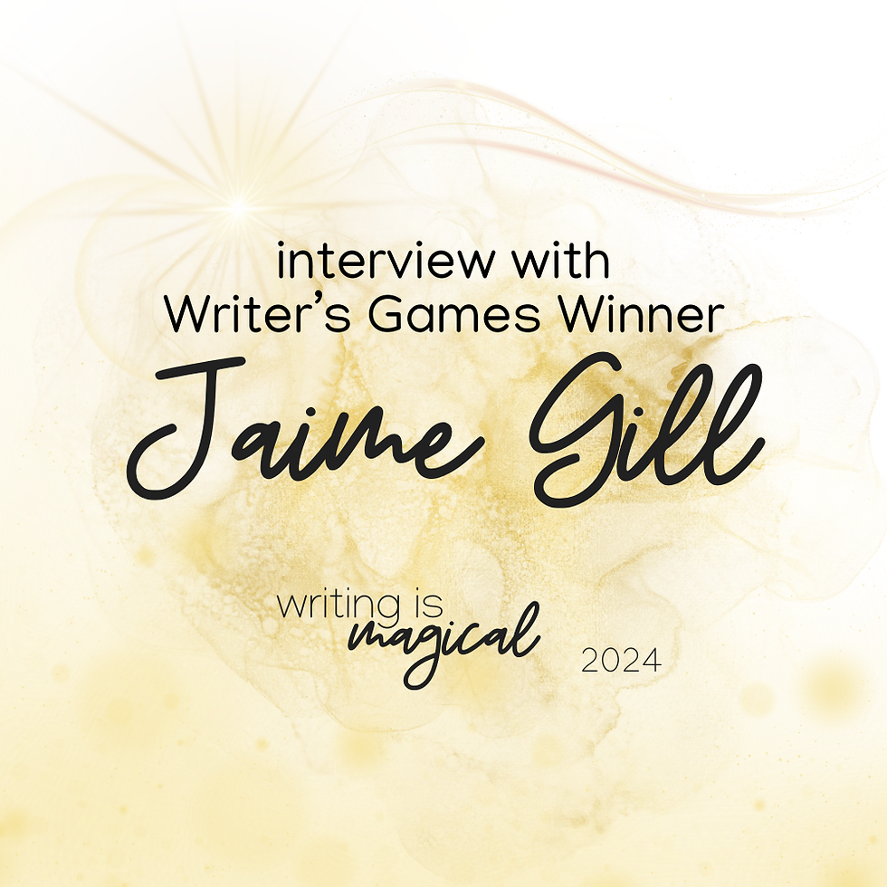 Interview with Writer's Games winner Jaime Gill