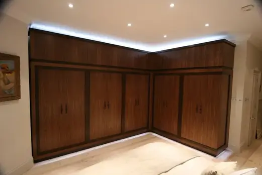 wardrobe in bedroom