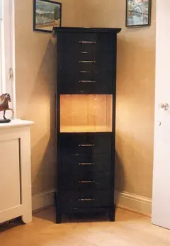 black corner cabinet