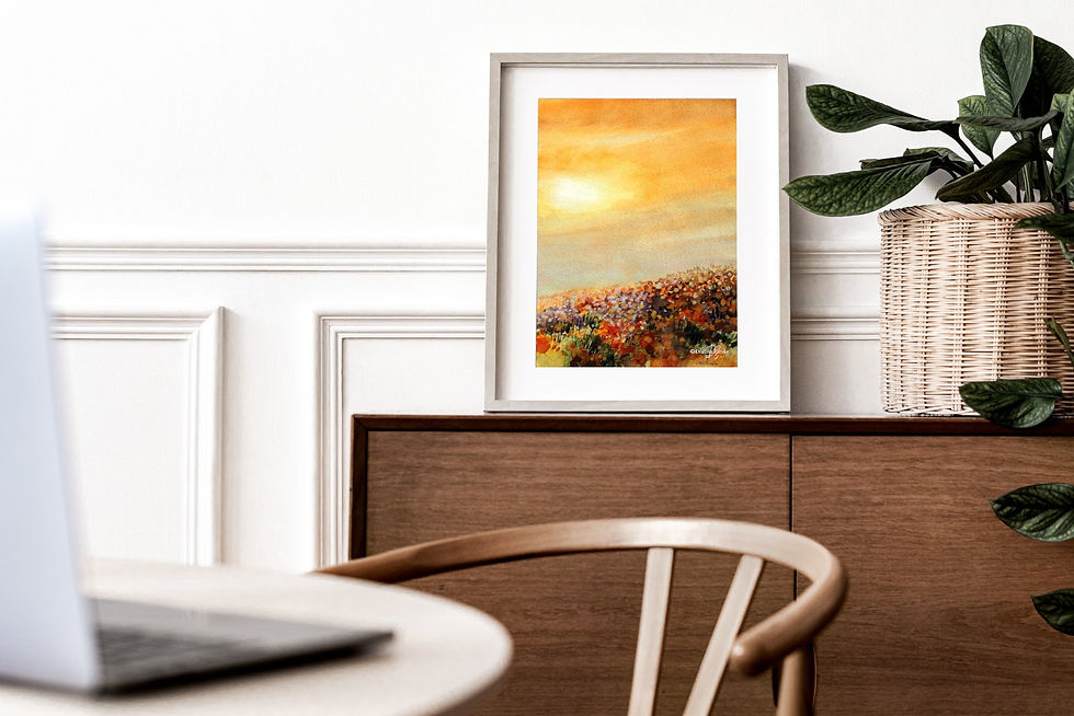 Thumbnail: Sunshine Lollipops - watercolor fine art print